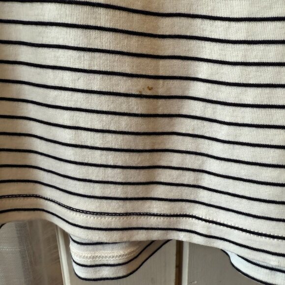 J. Jill Long Sleeve High-Low Horizontal Pinstripe Tee - Picture 3 of 4